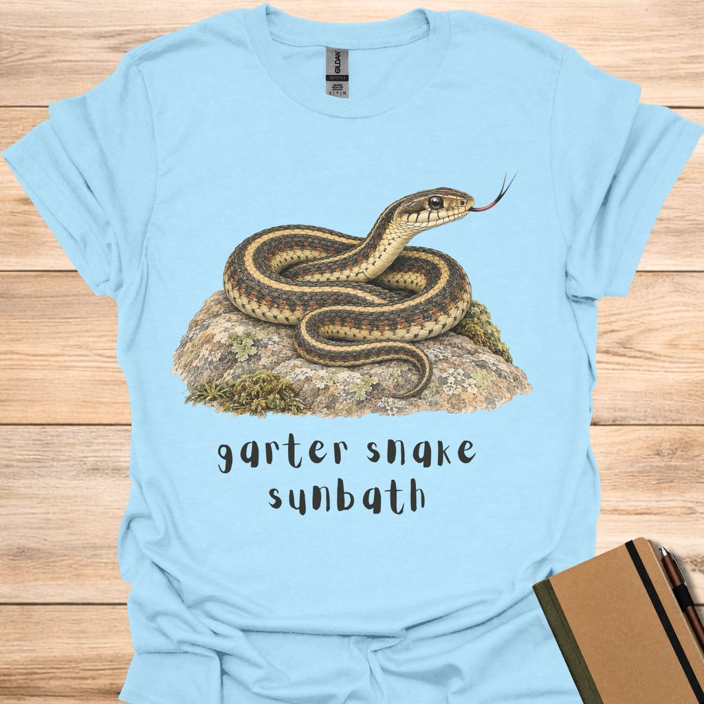 Garter Snake Sunbath - Light Blue