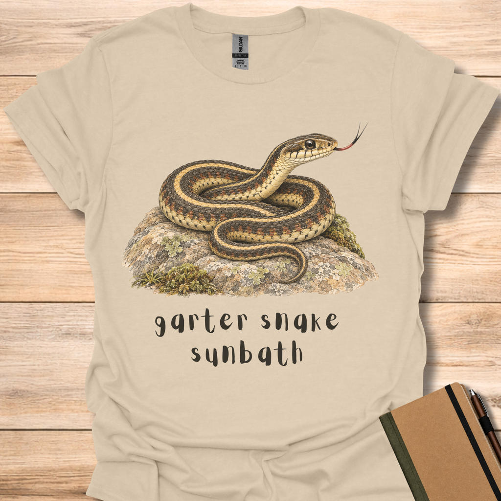 Garter Snake Sunbath - Sand