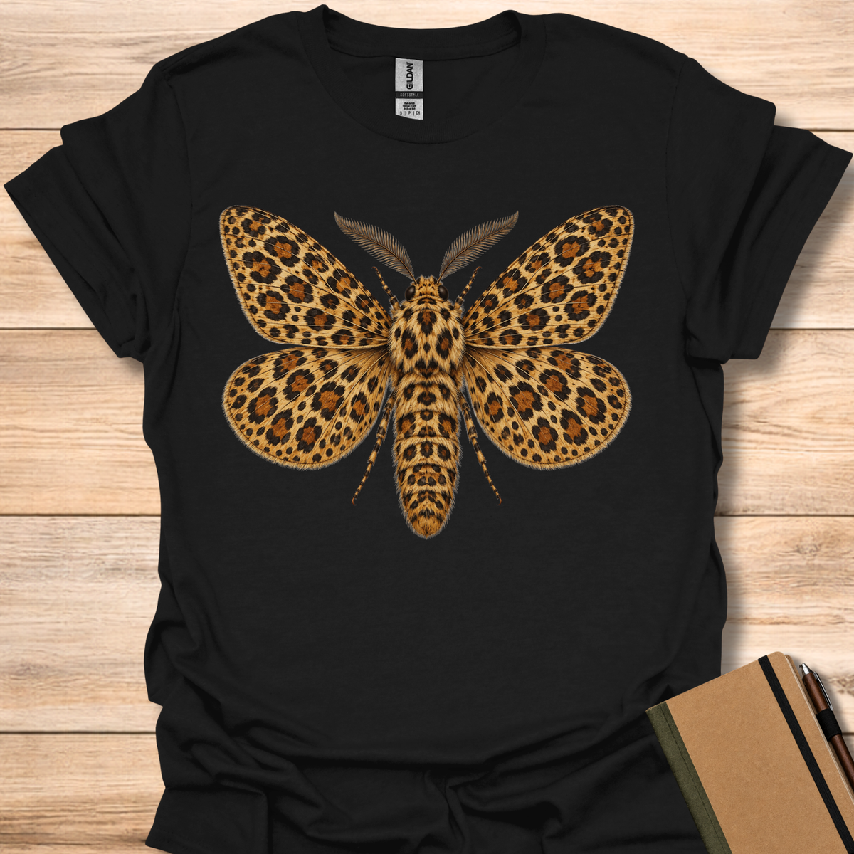 Giant Leopard Moth Leopard Print - Black