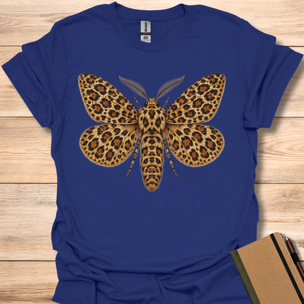 Giant Leopard Moth Leopard Print - Navy