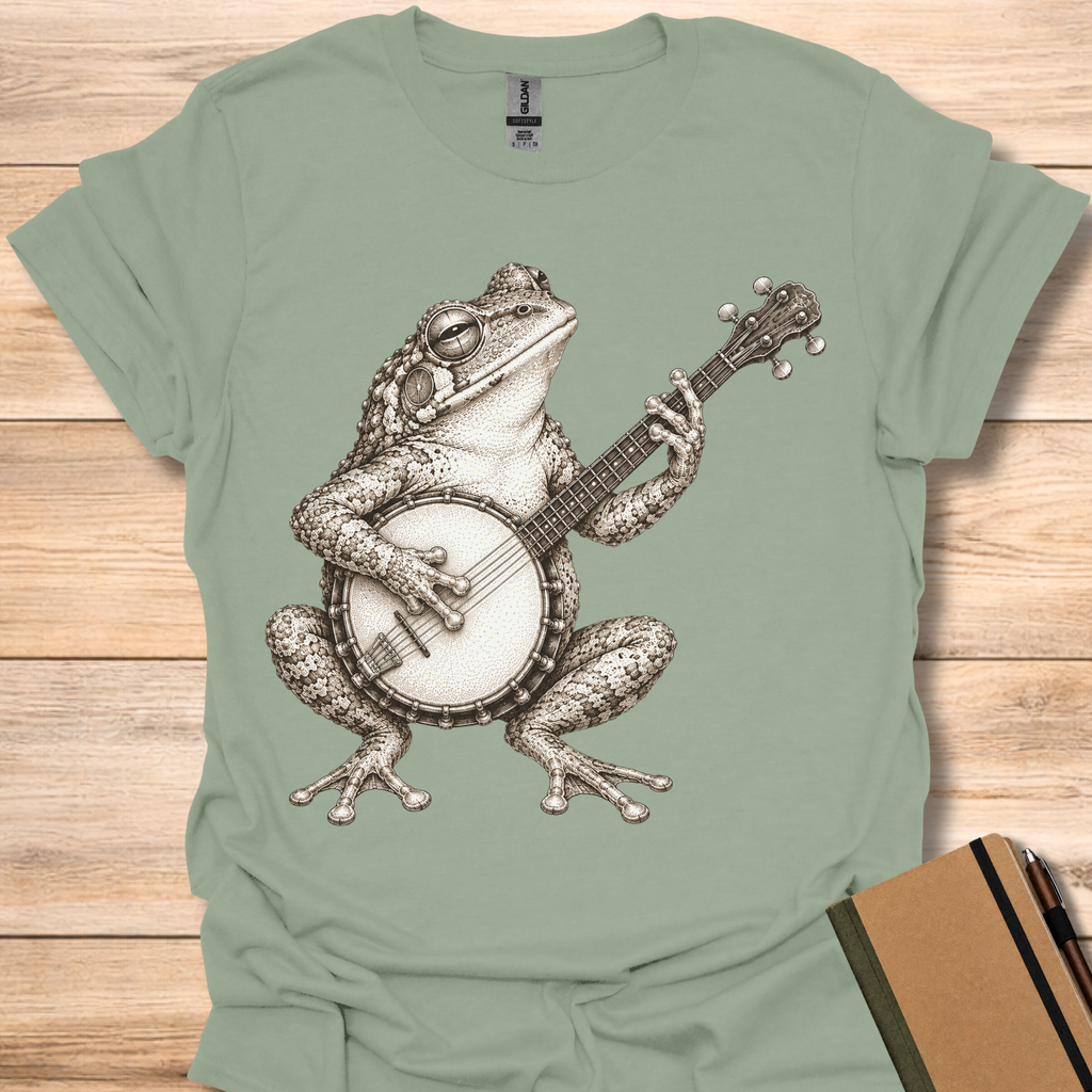 Gray Treefrog On Banjo - Sage