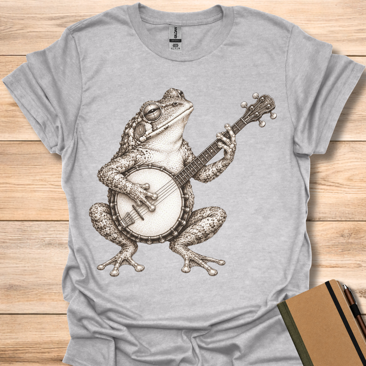Gray Treefrog On Banjo - Sport Grey