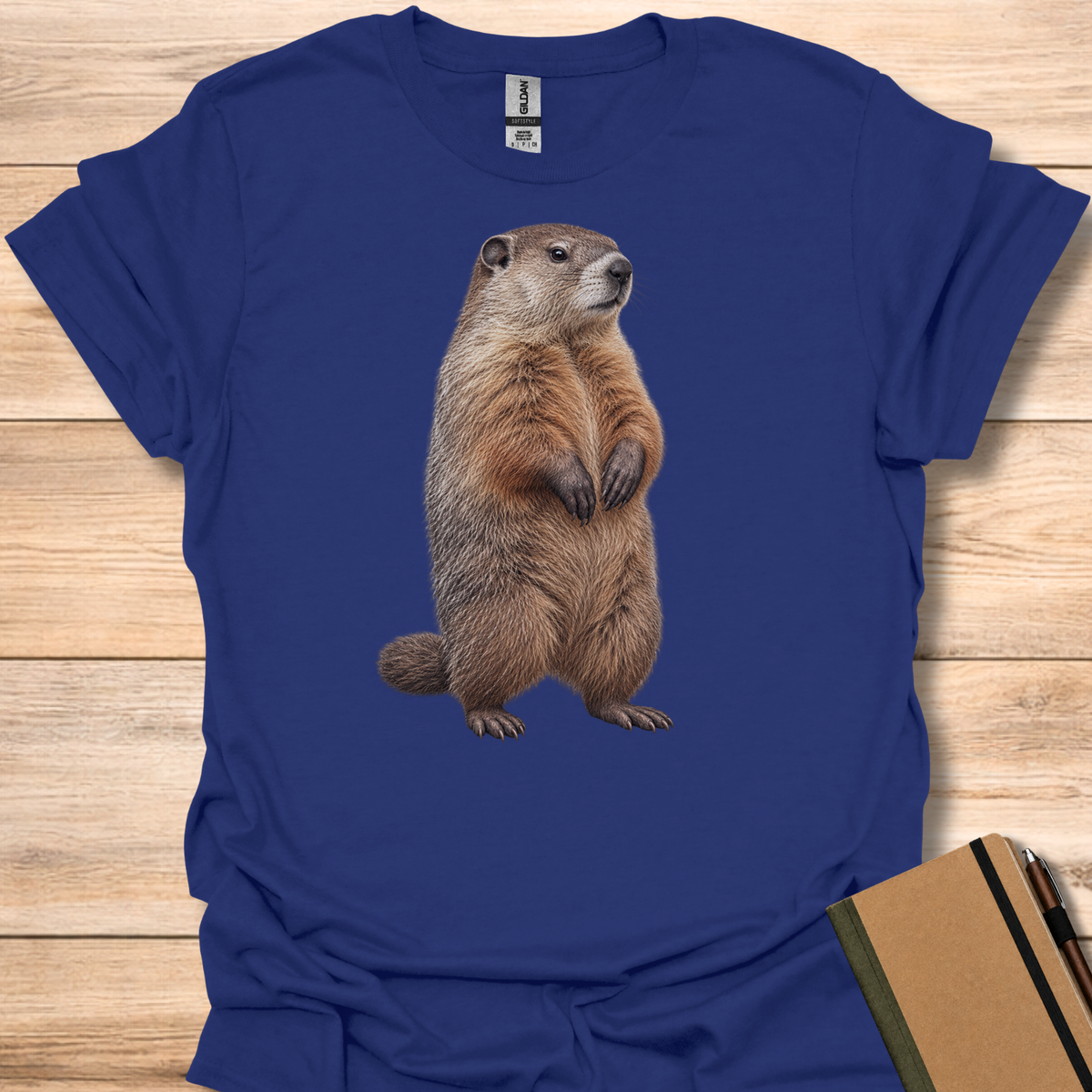 Groundhog Portrait - Navy