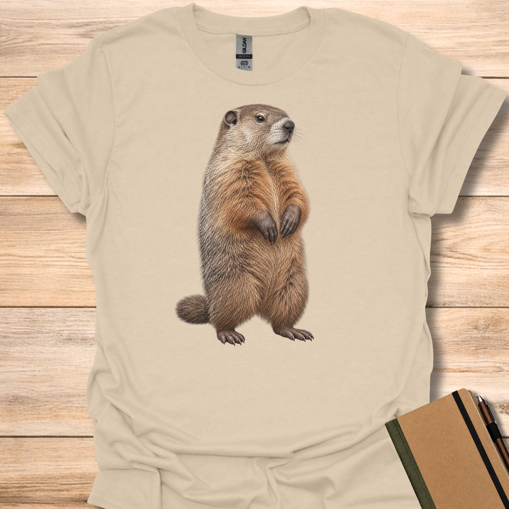 Groundhog Portrait - Sand