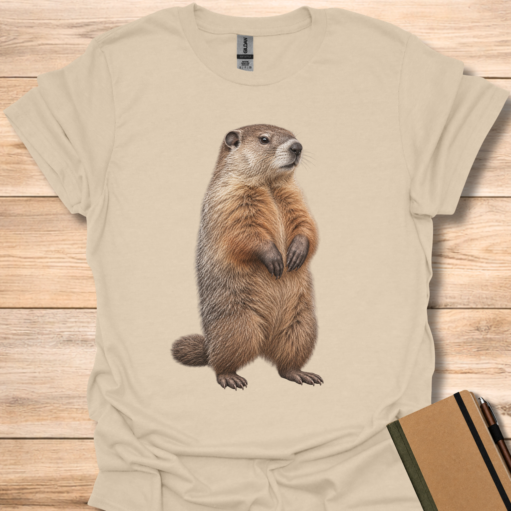Groundhog Portrait - Sand