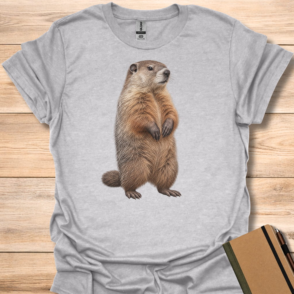 Groundhog Portrait - Sport Grey