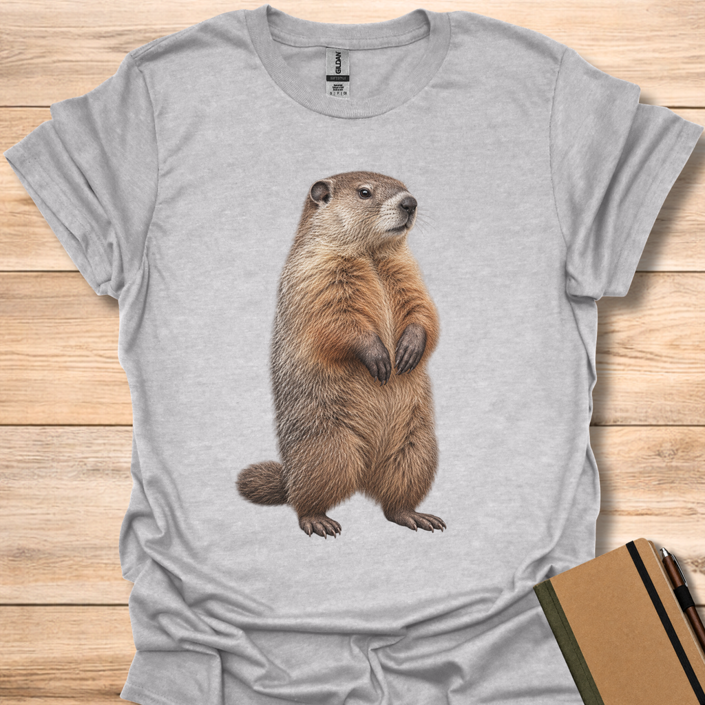 Groundhog Portrait - Sport Grey