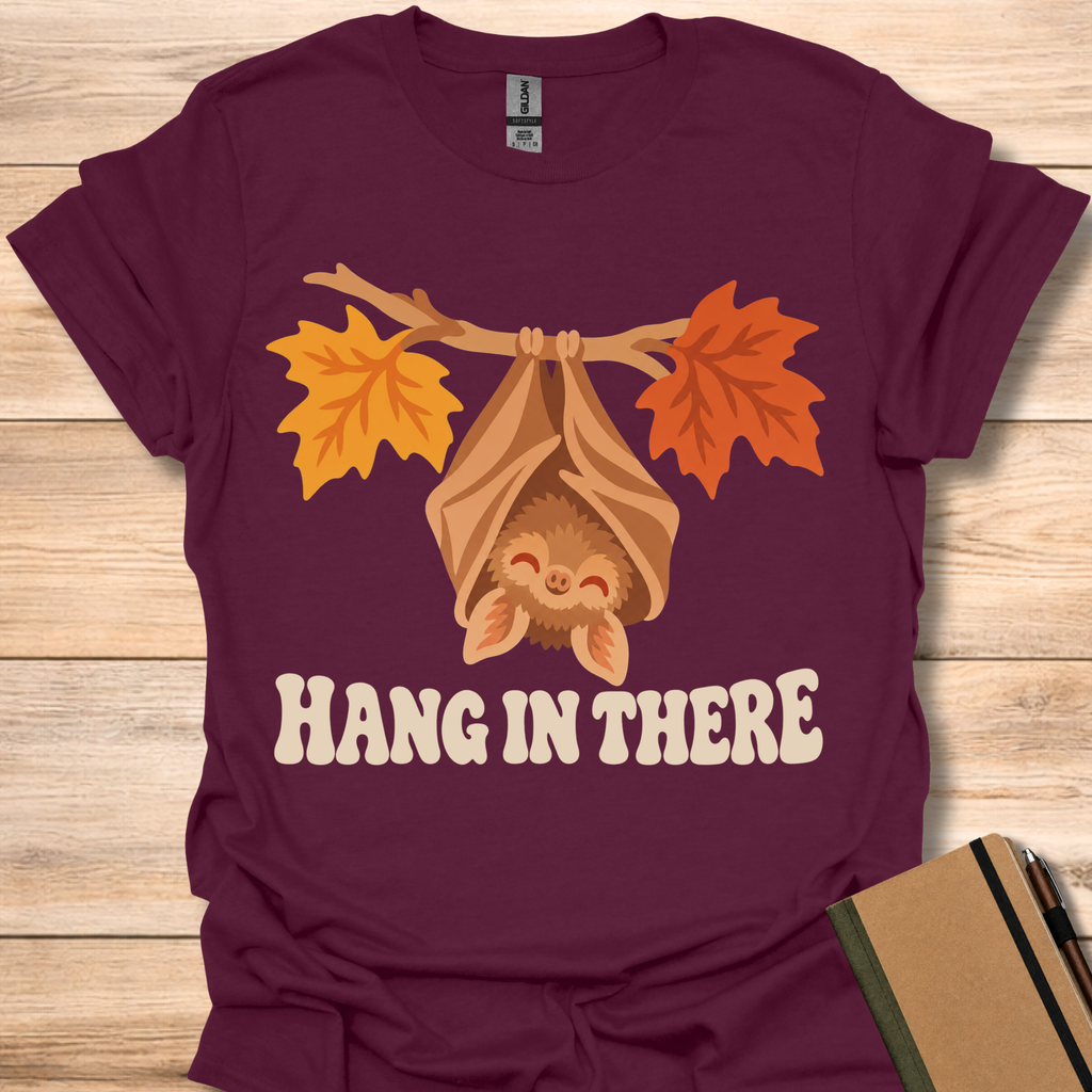 Hang In There Bat - Maroon