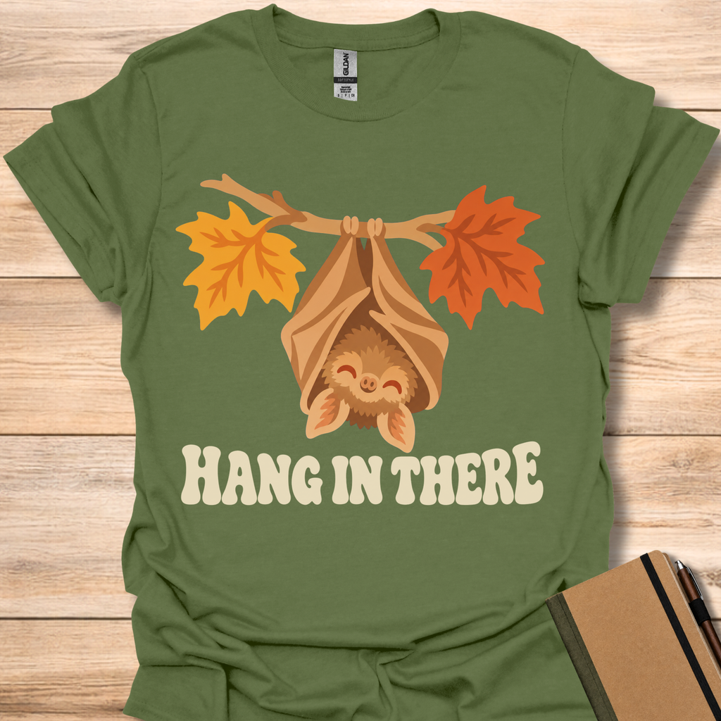 Hang In There Bat - Military Green