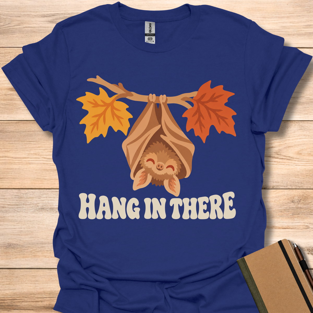 Hang In There Bat - Navy