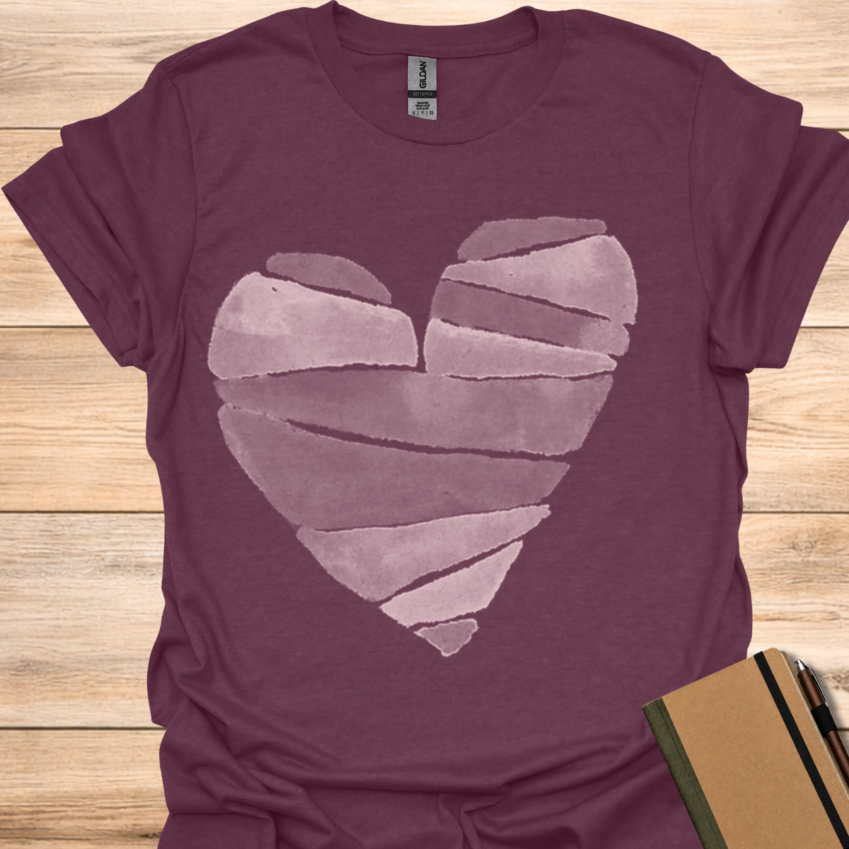 Heart - Heather Maroon