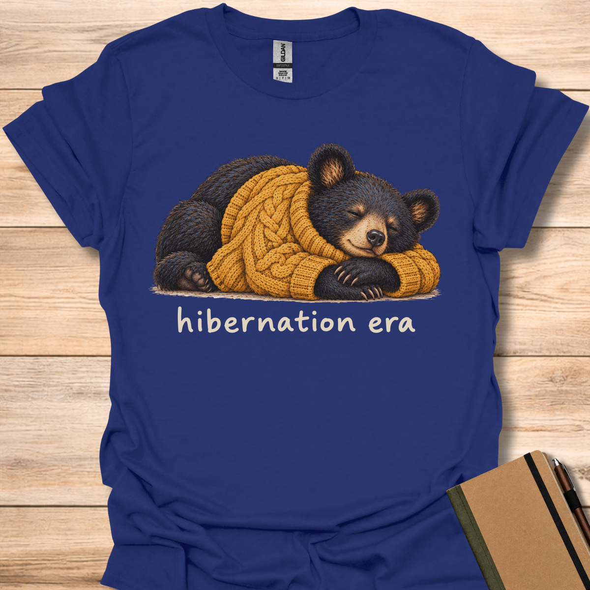 Hibernation Era Bear - Navy