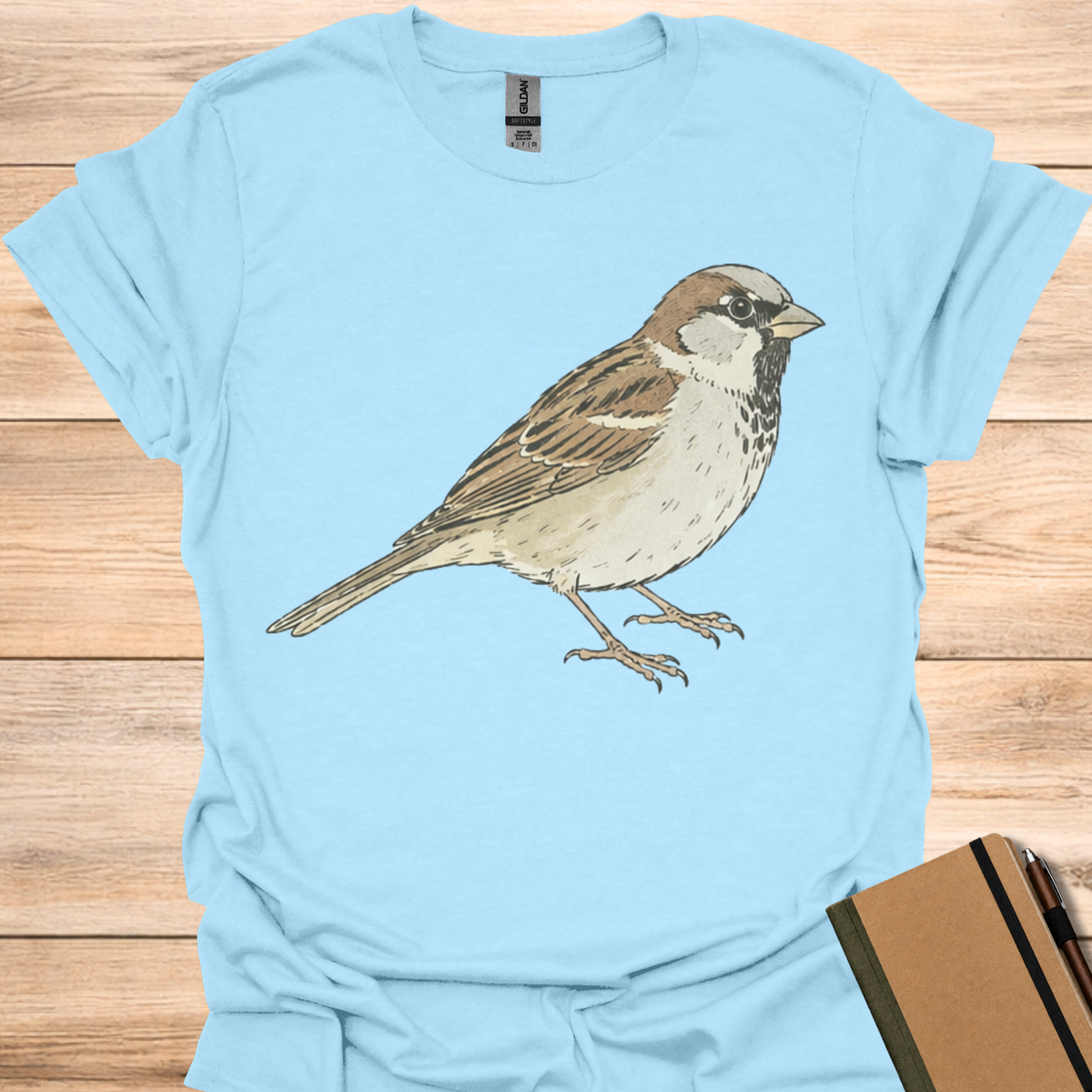 House Sparrow - Light Blue