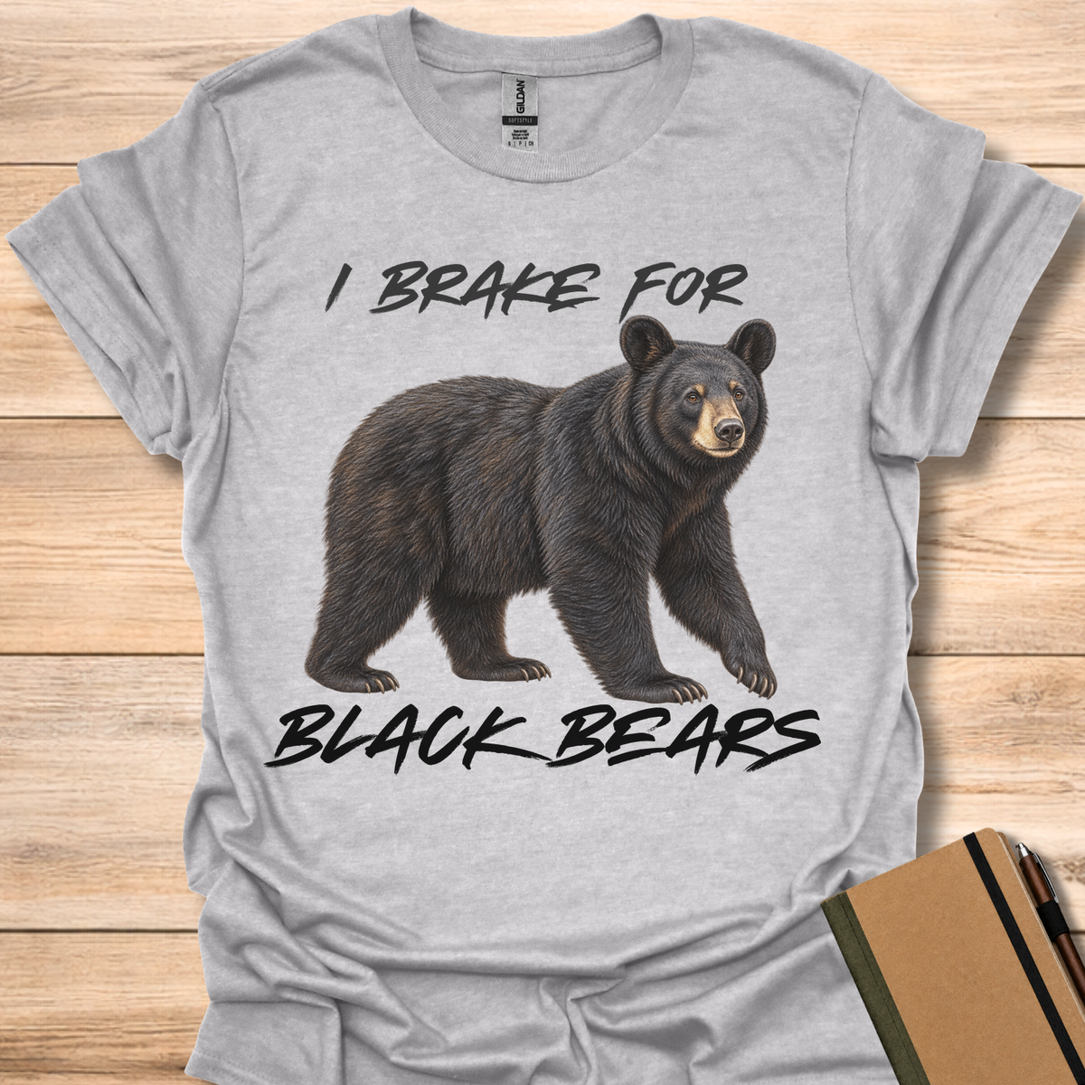 I Brake For Black Bears - Sport Grey
