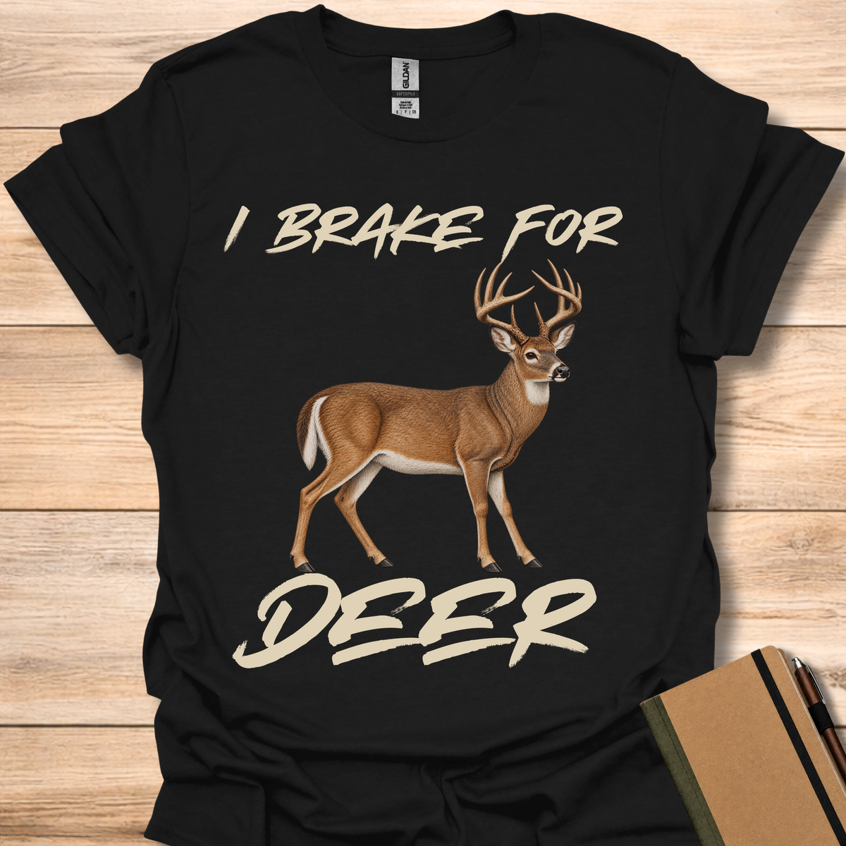 I Brake For Deer - Black