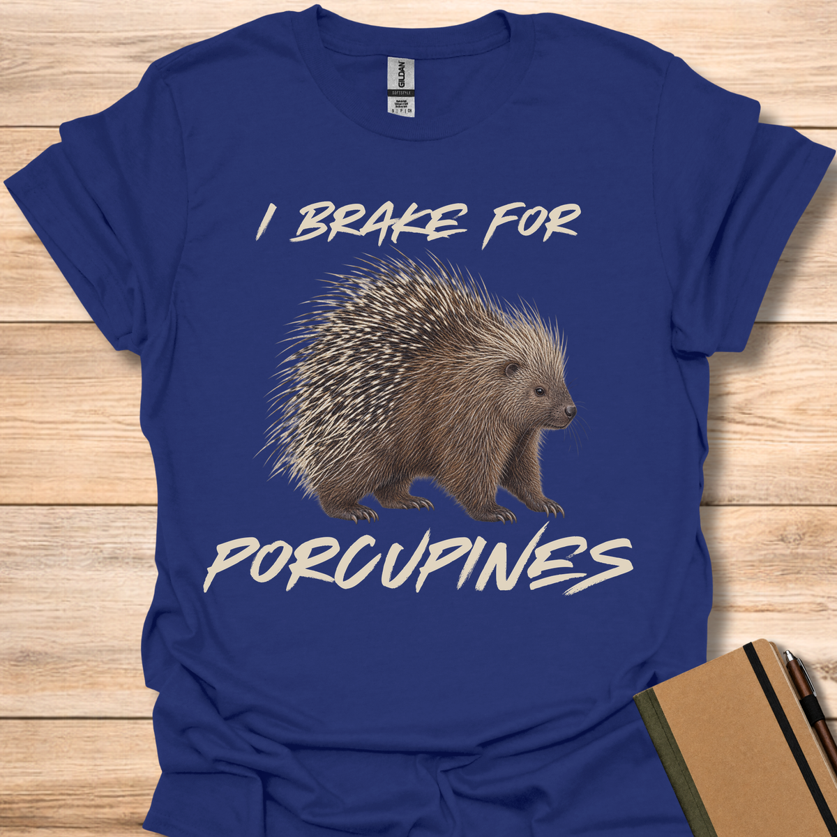 I Brake For Porcupines - Navy