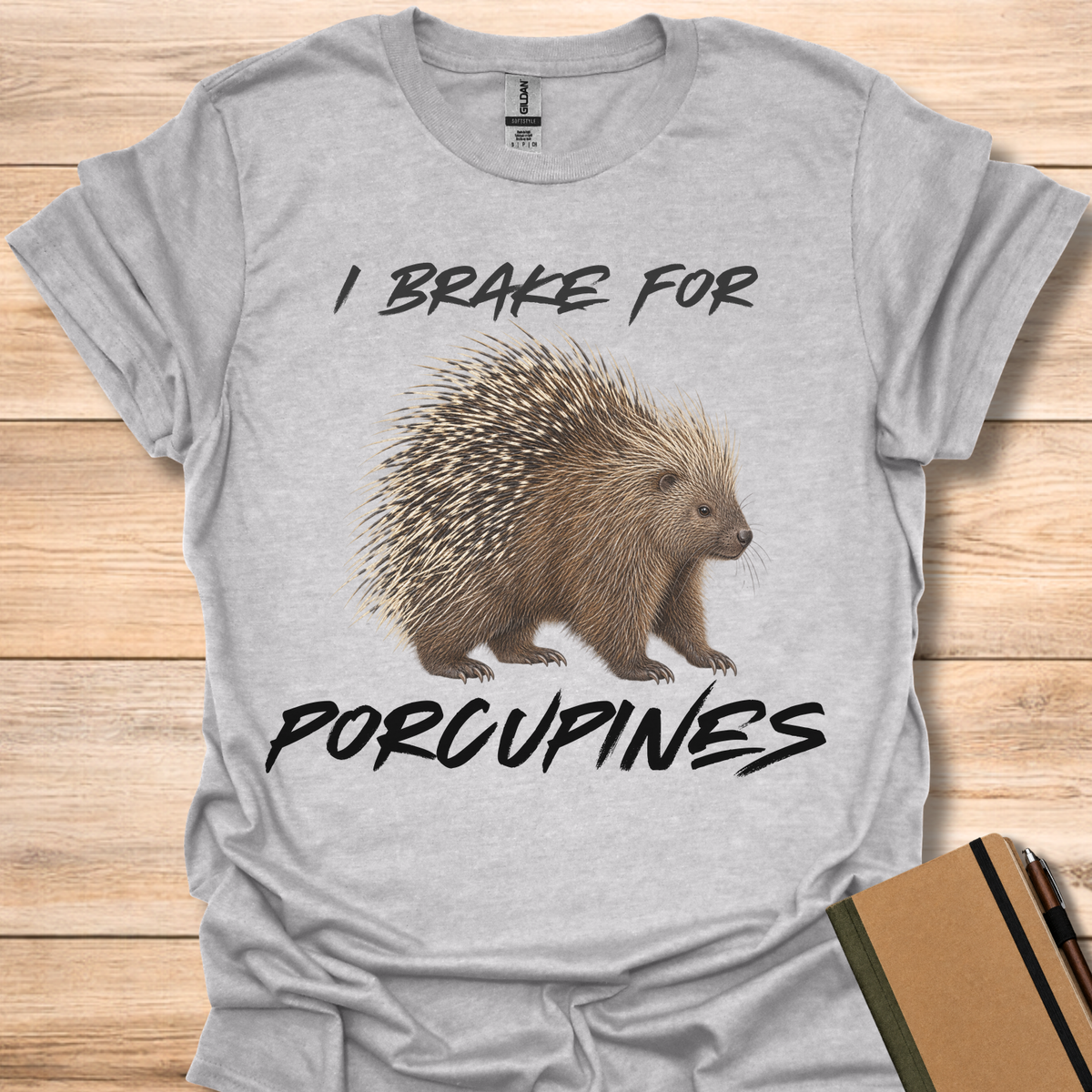 I Brake For Porcupines - Sport Grey