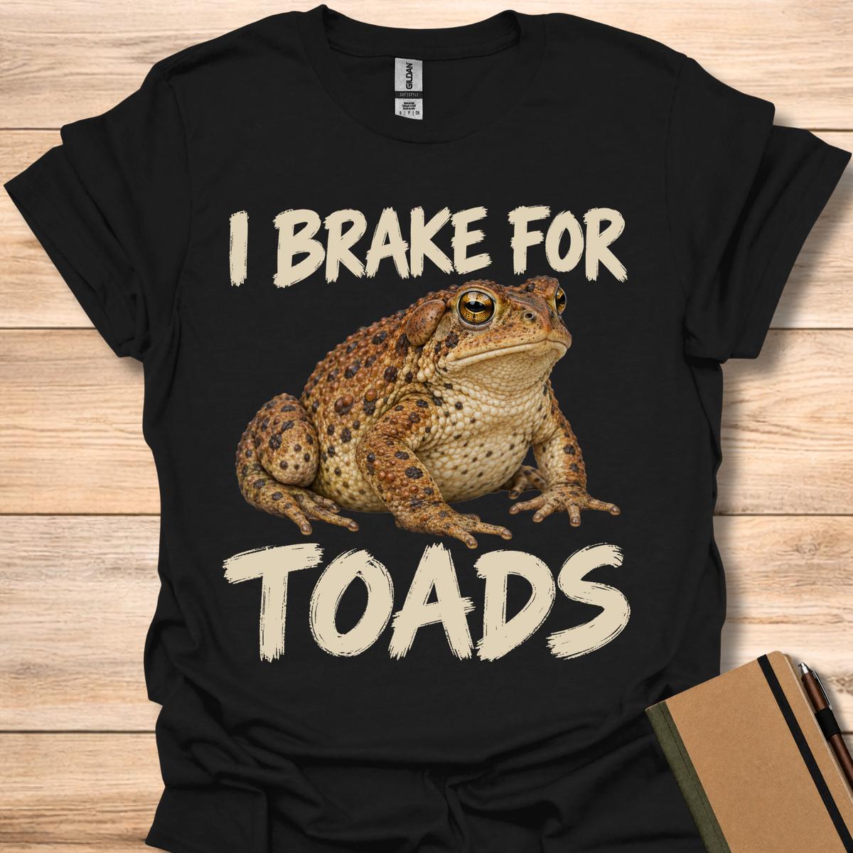 I Brake For Toads - Black