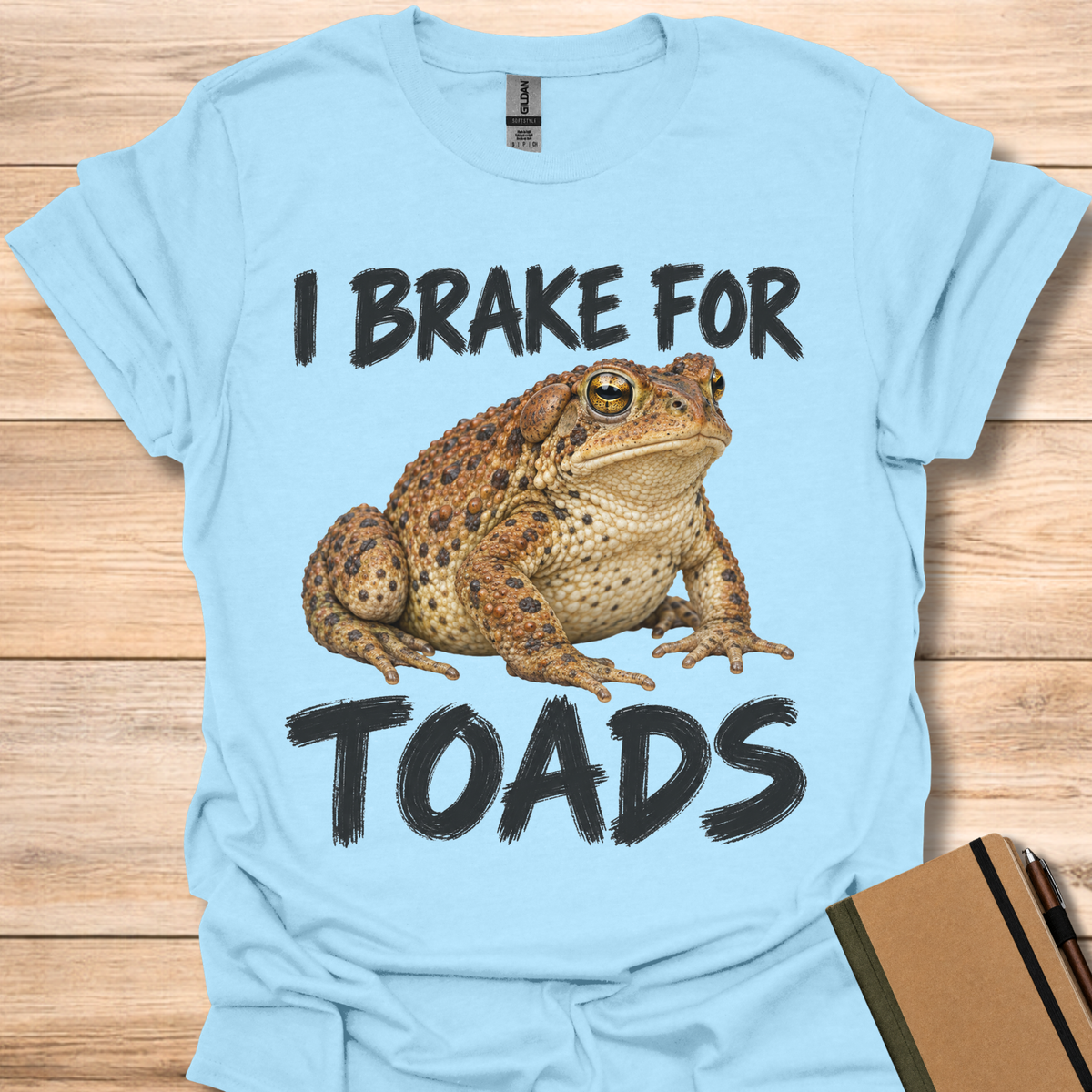 I Brake For Toads - Light Blue