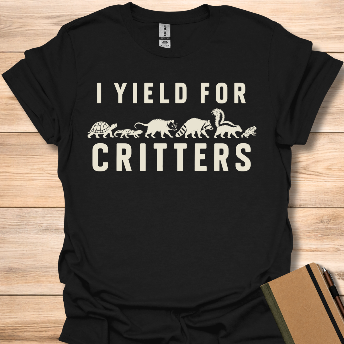 I Yield For Critters - Black
