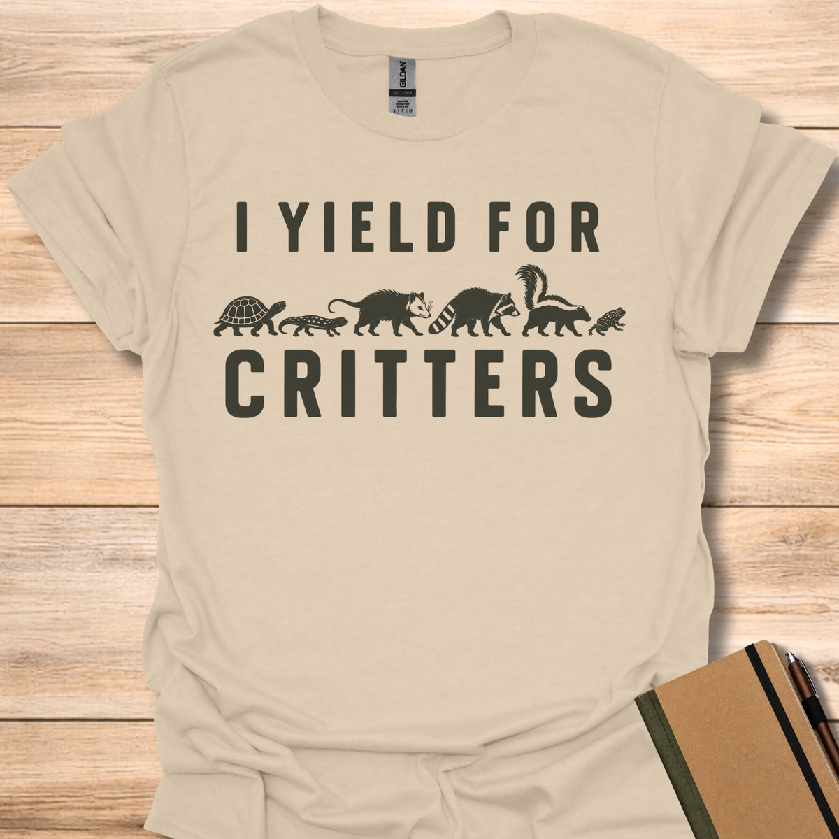 I Yield For Critters - Sand