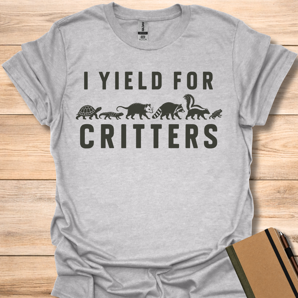 I Yield For Critters - Sport Grey