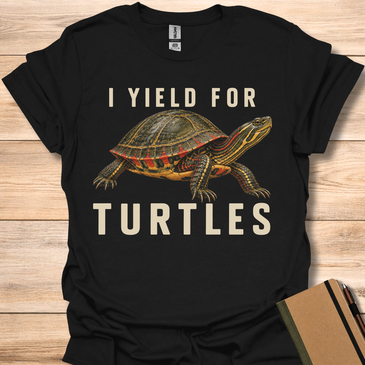 I Yield For Turtles - Black