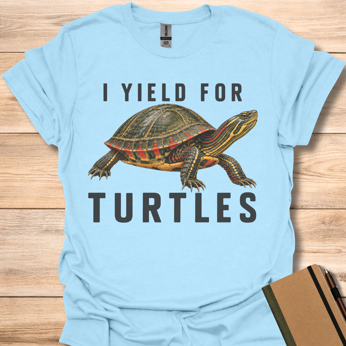 I Yield For Turtles - Light Blue