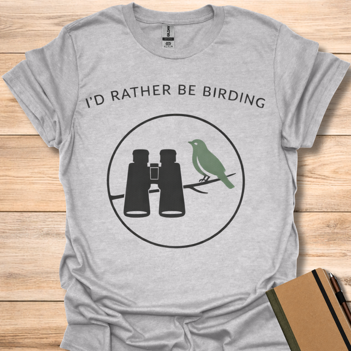 I'd Rather Be Birding - Sport Grey