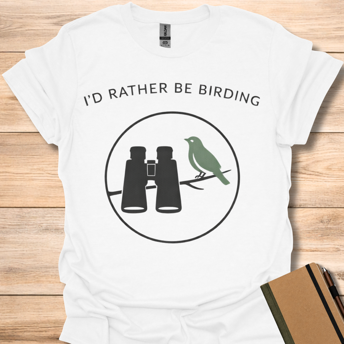 I'd Rather Be Birding - White
