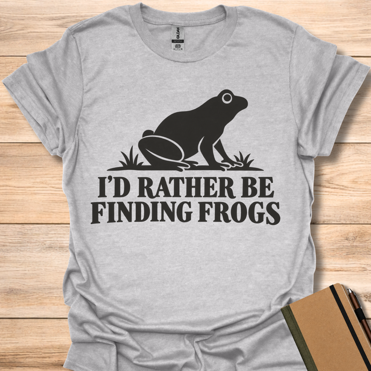 I'd Rather Be Finding Frogs - Sport Grey