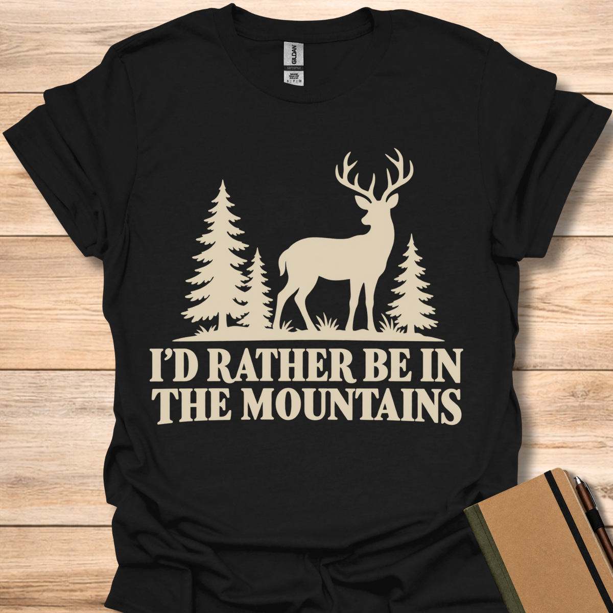 I'd Rather Be In The Mountains - Black