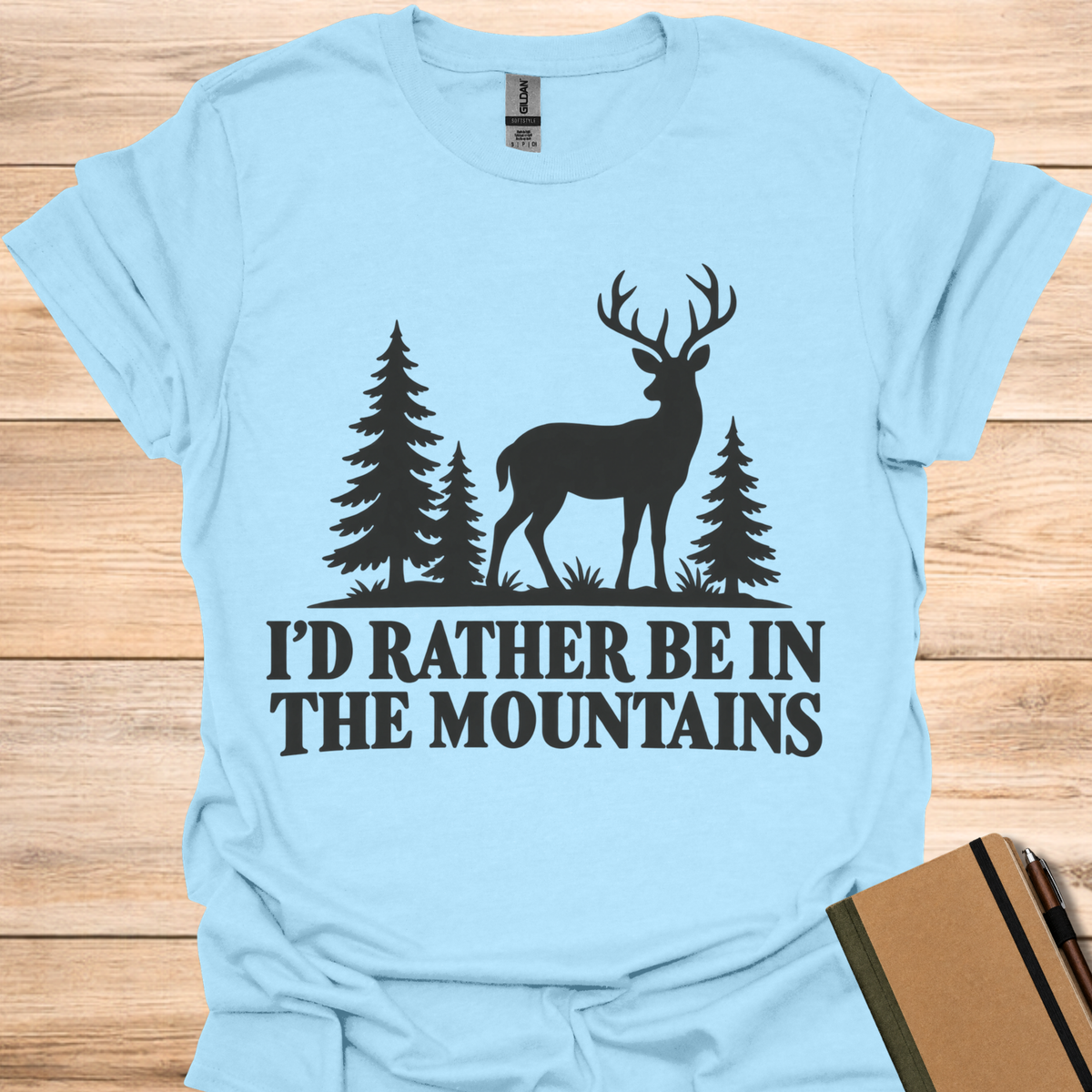 I'd Rather Be In The Mountains - Light Blue