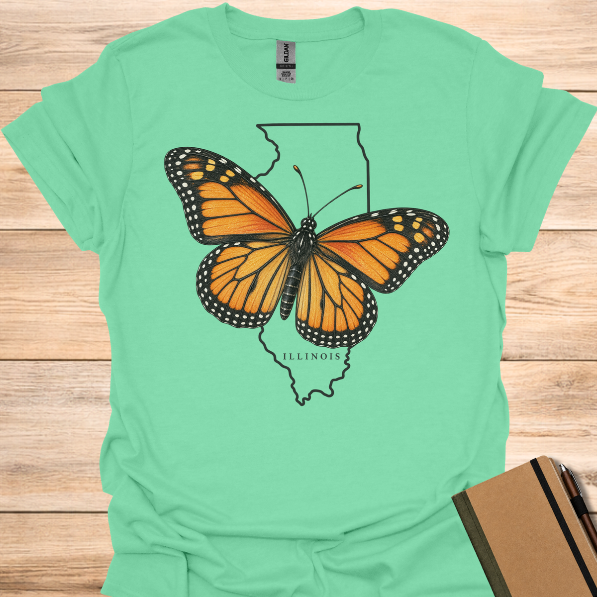 Illinois Monarch - Mint Green