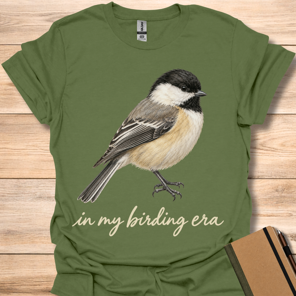 In My Birding Era Chickadee - Military Green