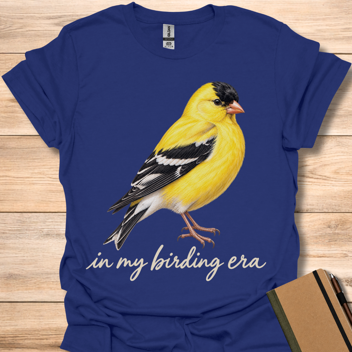 In My Birding Era Goldfinch - Navy