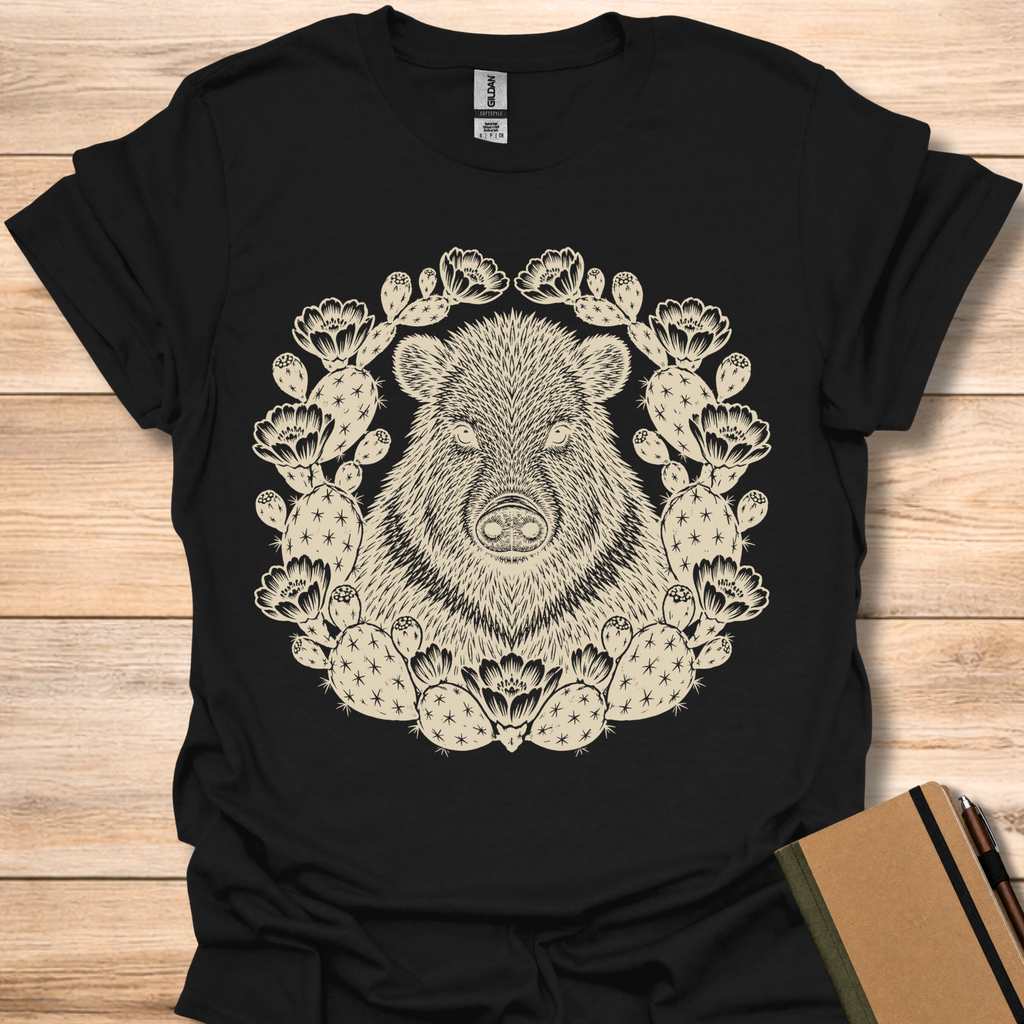Javelina Block Print - Black