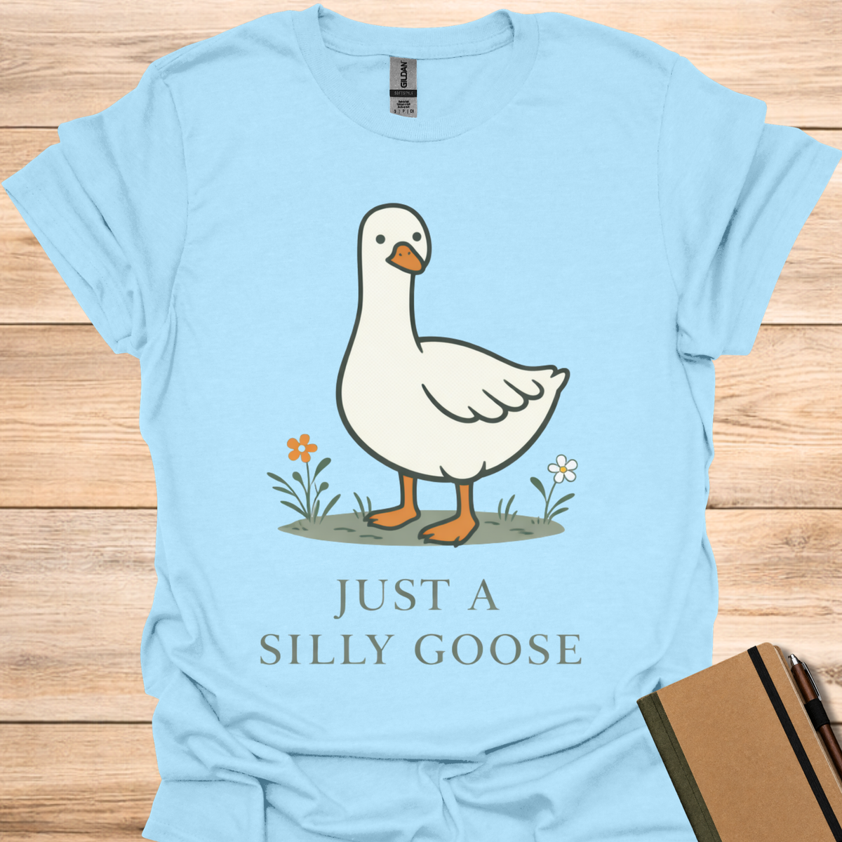 Just a Silly Goose - Light Blue