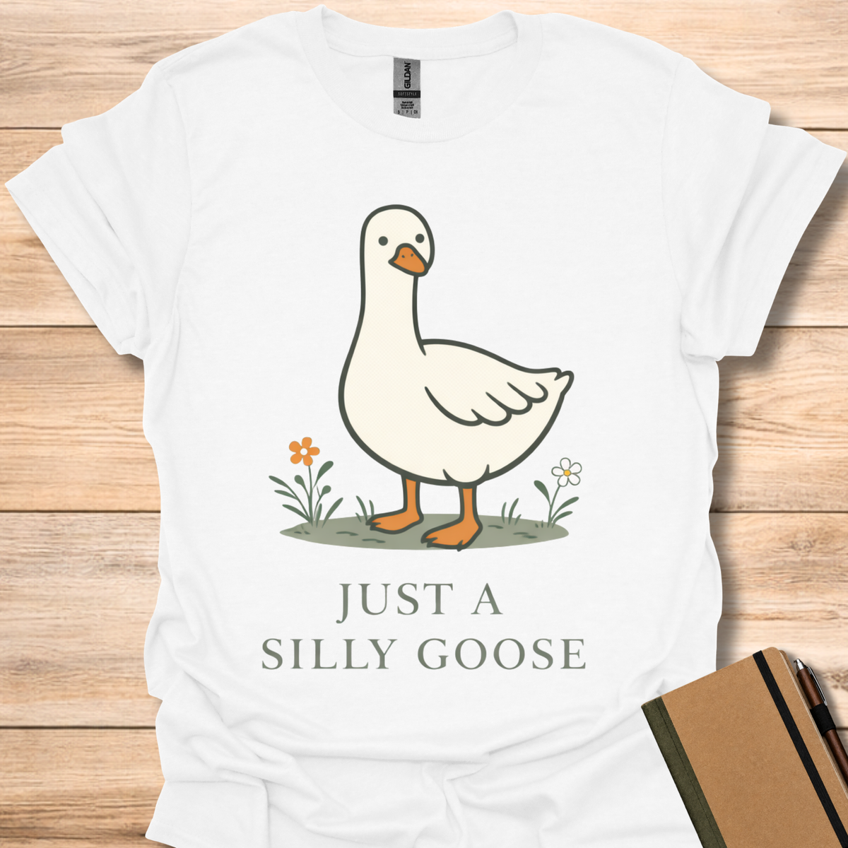 Just a Silly Goose - White
