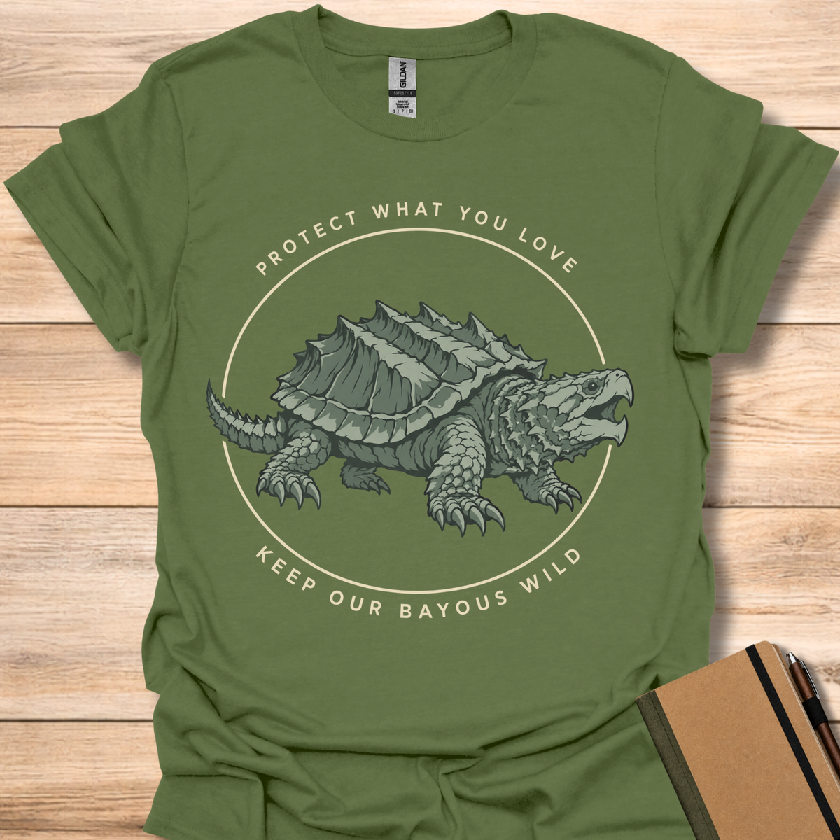 Keep Our Bayous Wild - Military Green