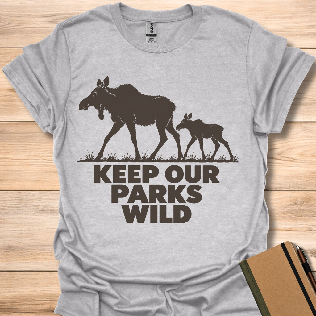 Keep Our Parks Wild Moose - Sport Grey