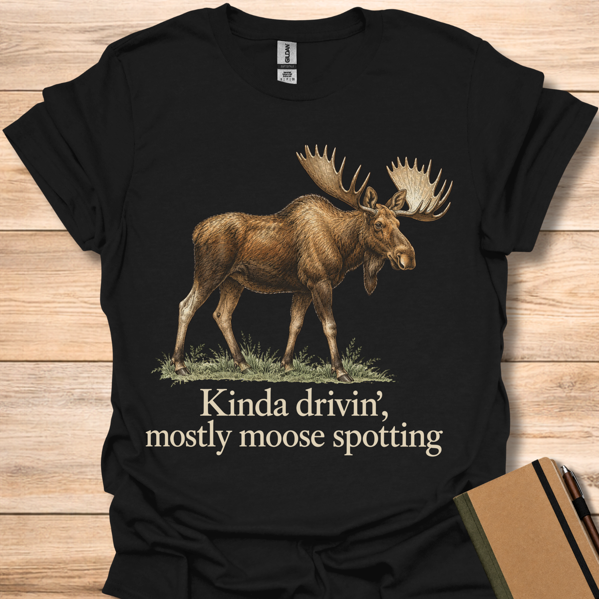Kinda Drivin’, Mostly Moose Spotting - Black