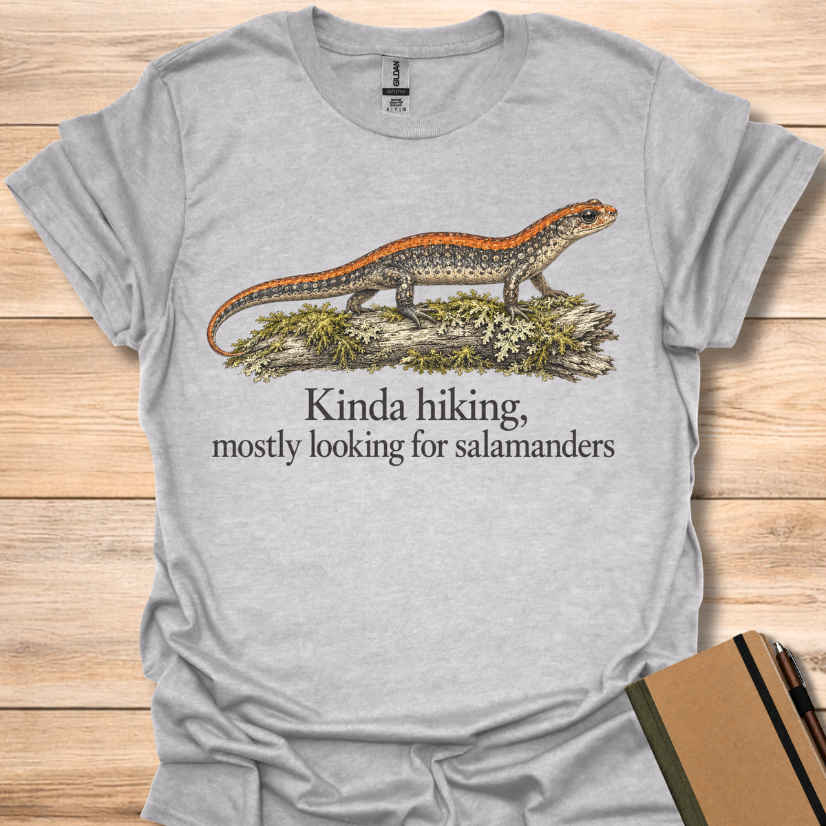 Kinda Hiking, Mostly Looking For Salamanders - Sport Grey
