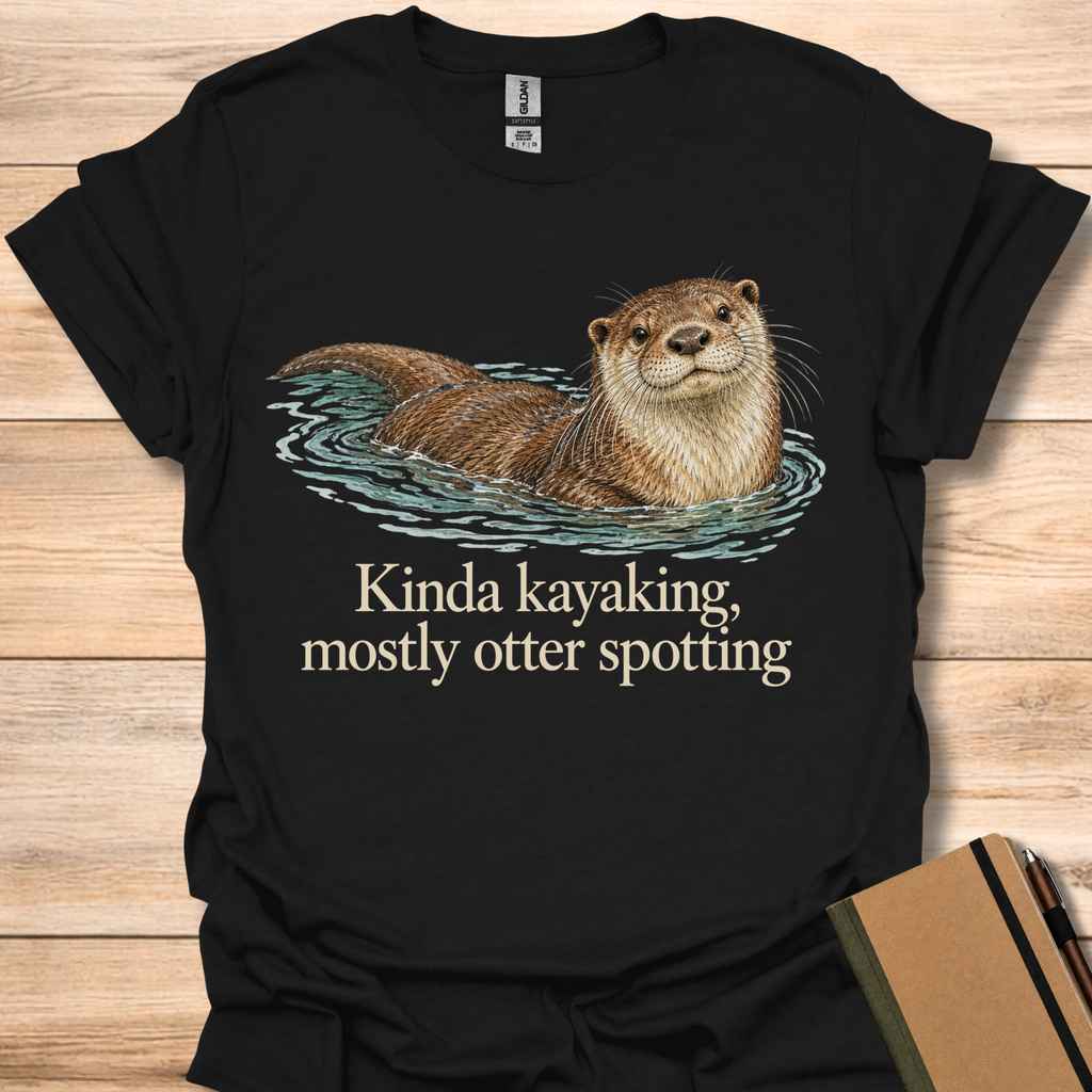 Kinda Kayaking, Mostly Otter Spotting - Black