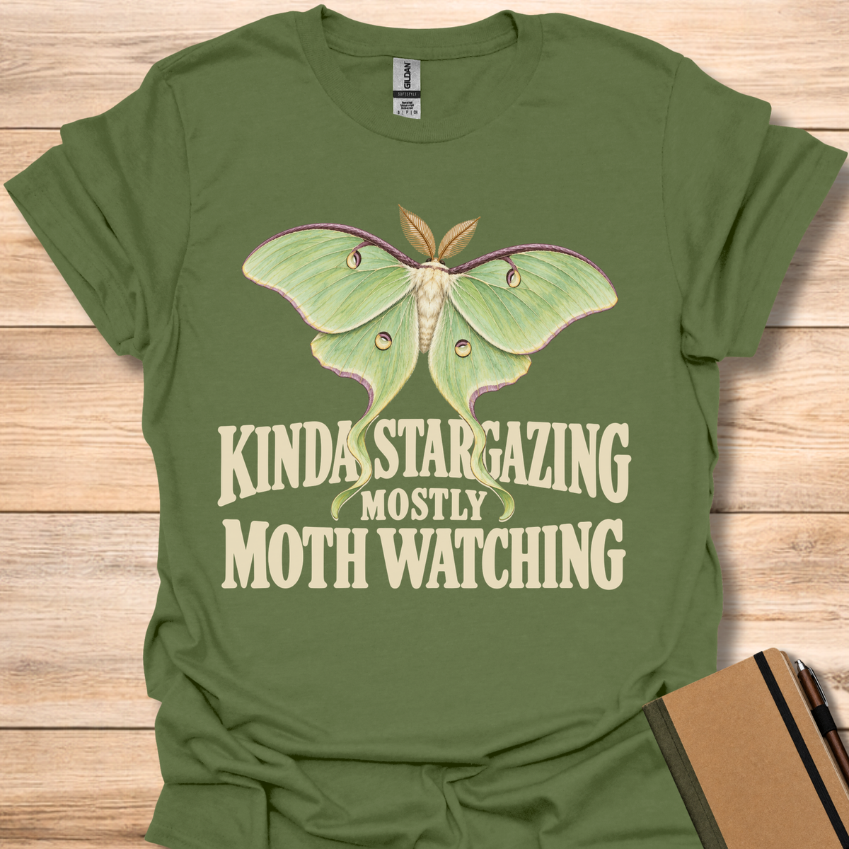 Kinda Stargazing, Mostly Moth Watching - Military Green