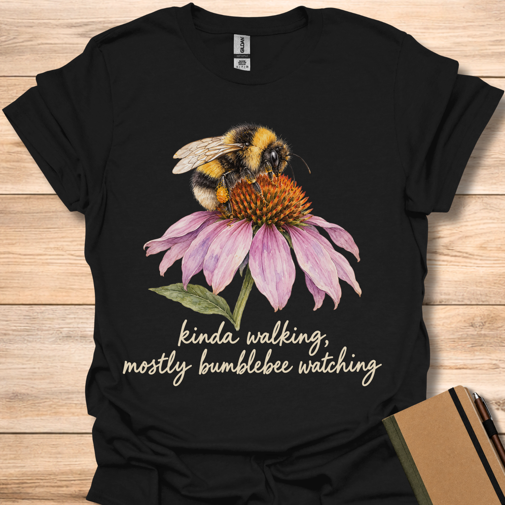 Kinda Walking, Mostly Bumblebee Watching - Black