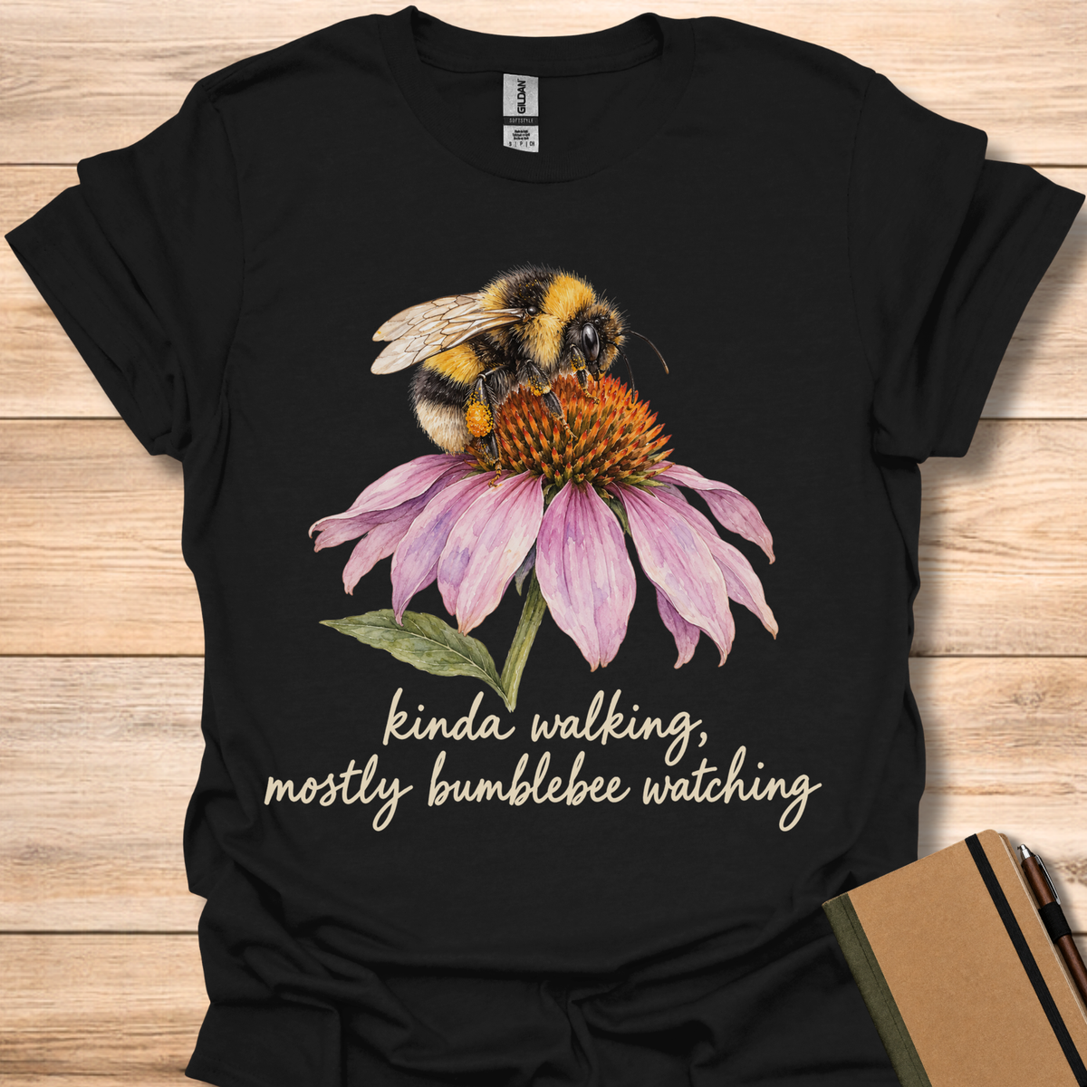 Kinda Walking, Mostly Bumblebee Watching - Black