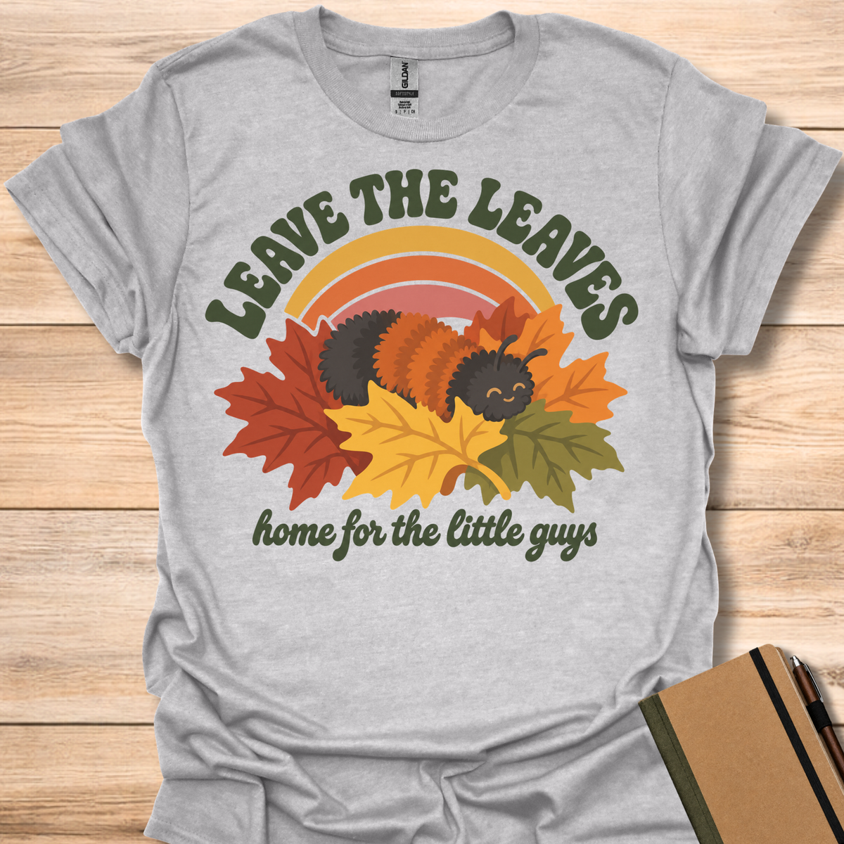 Leave The Leaves Caterpillar - Sport Grey
