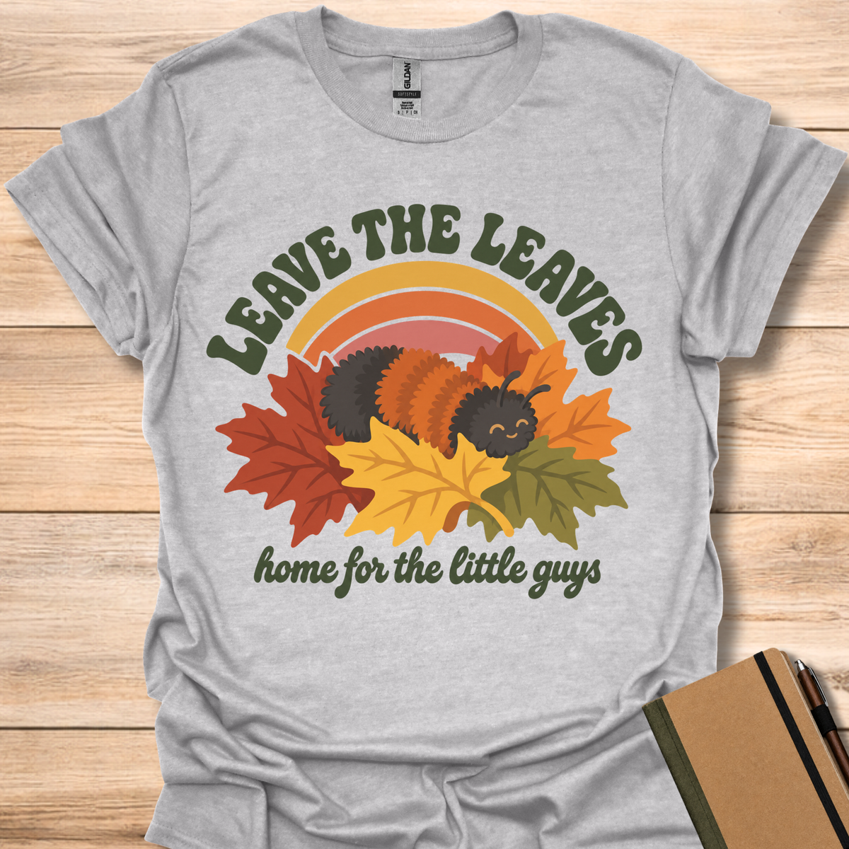 Leave The Leaves Caterpillar - Sport Grey