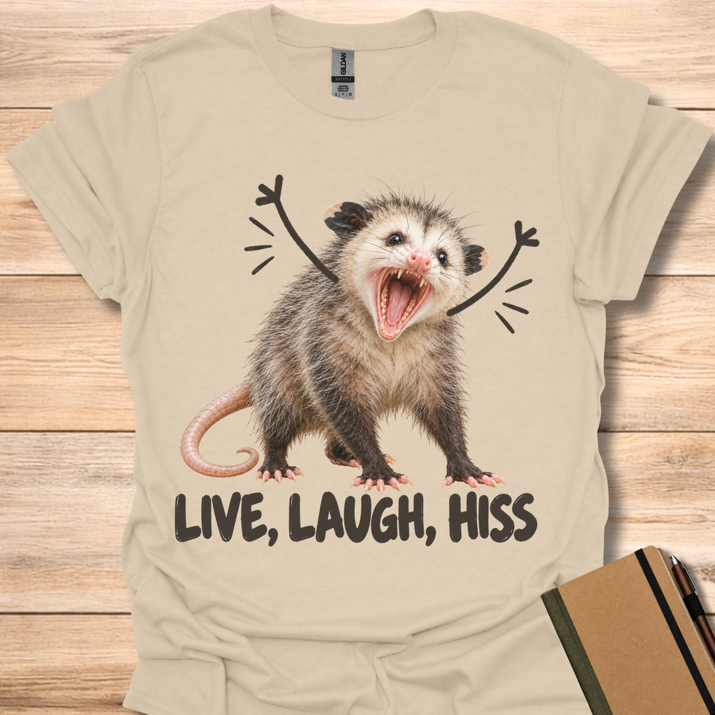 Live, Laugh, Hiss Opossum - Sand